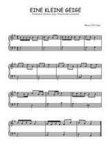 Téléchargez l'arrangement pour piano de la partition de Eine kleine Geige en PDF